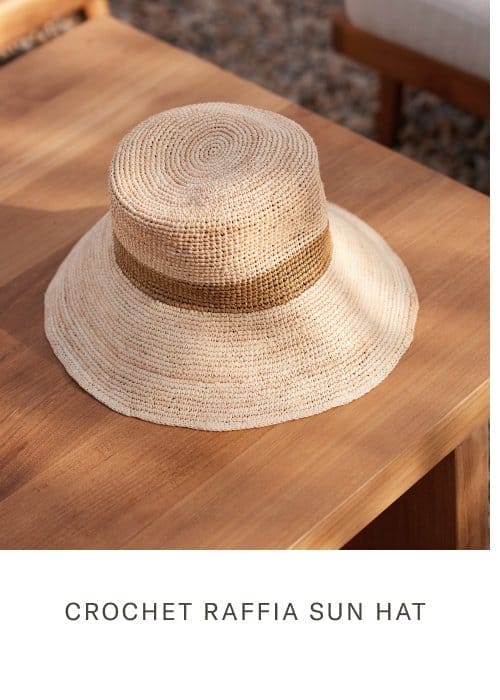 Crochet Raffia Sun Hat