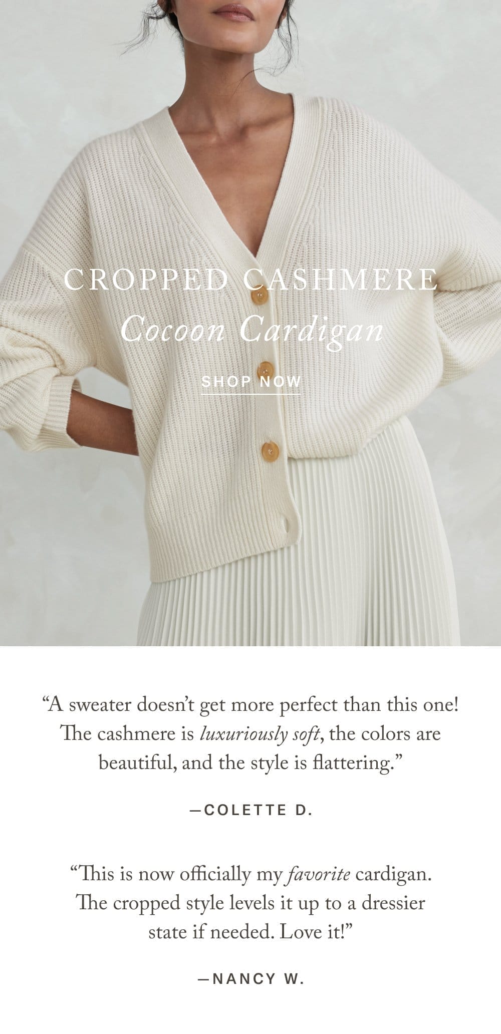 Cropped Cashmere Cocoon