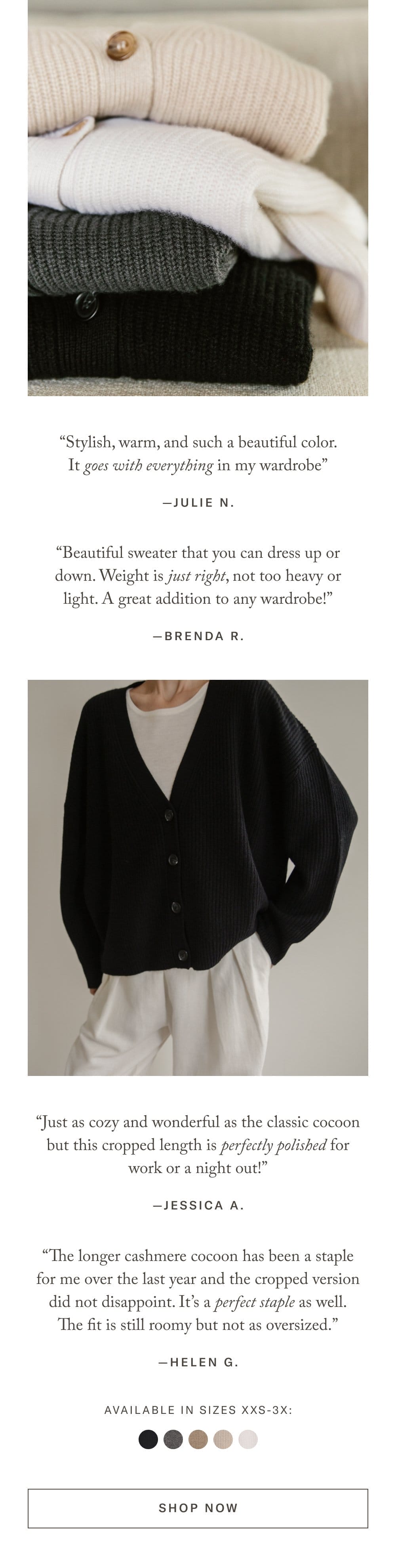 Cropped Cashmere Cocoon