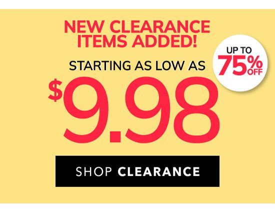 Shop Clearance