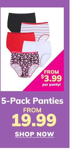 5 Pack Panties