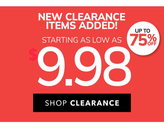 Shop Clearance