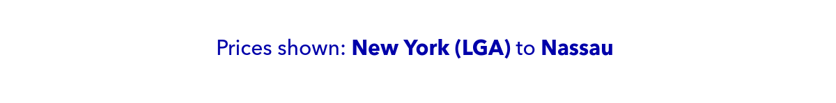 Prices shown: LGA to NAS.