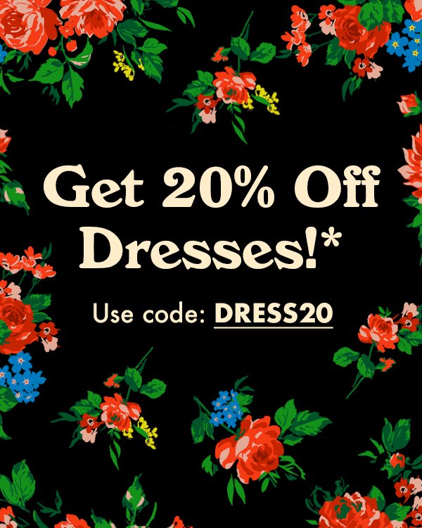 20% Off Dresses