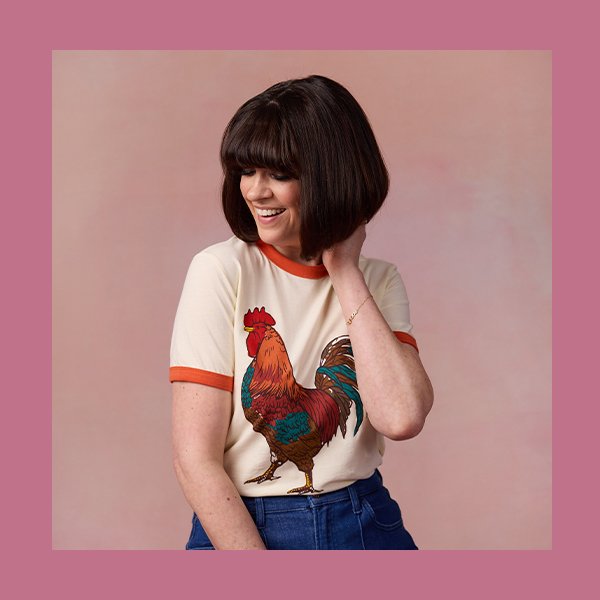 Dawn O’Porter X Joanie - Diki Diki Cockerel Print Graphic Tee