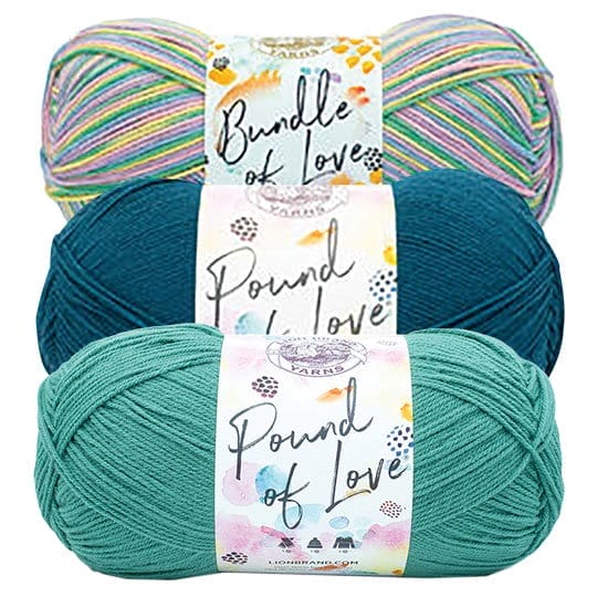 Lion Brand Pound of Love and Bundle of Love Yarn