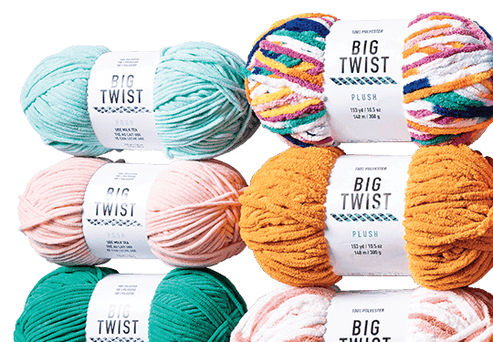 Big Twist Plush, Pound Plus and Posh Yarn