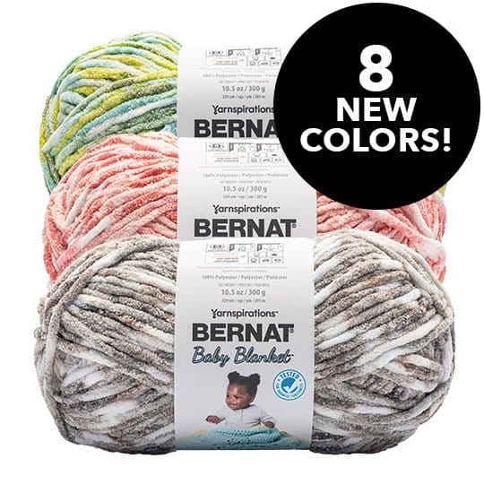 8 new colors! Bernat Baby Blanket Yarn