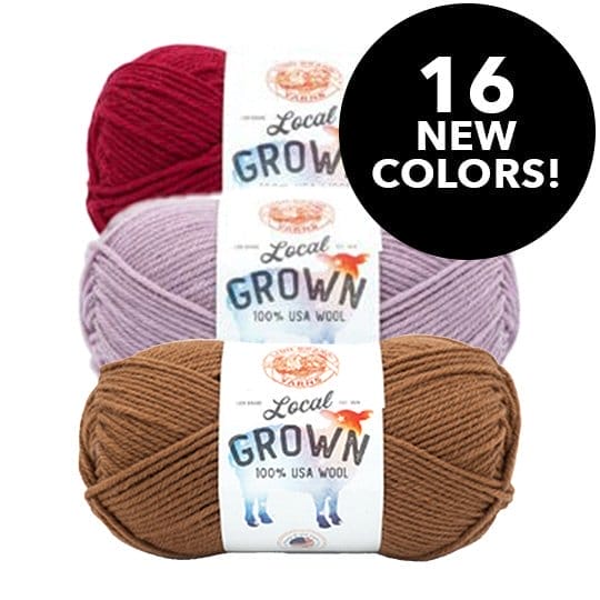 16 new colors! Lion Brand Local Grown Yarn