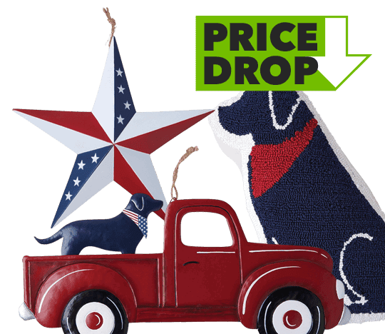 Price Drop. Patriotic Decor and Floral