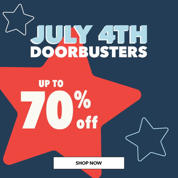 July 4th Doorbusters! Up to 70% off Spring & Summer. Shop Now!