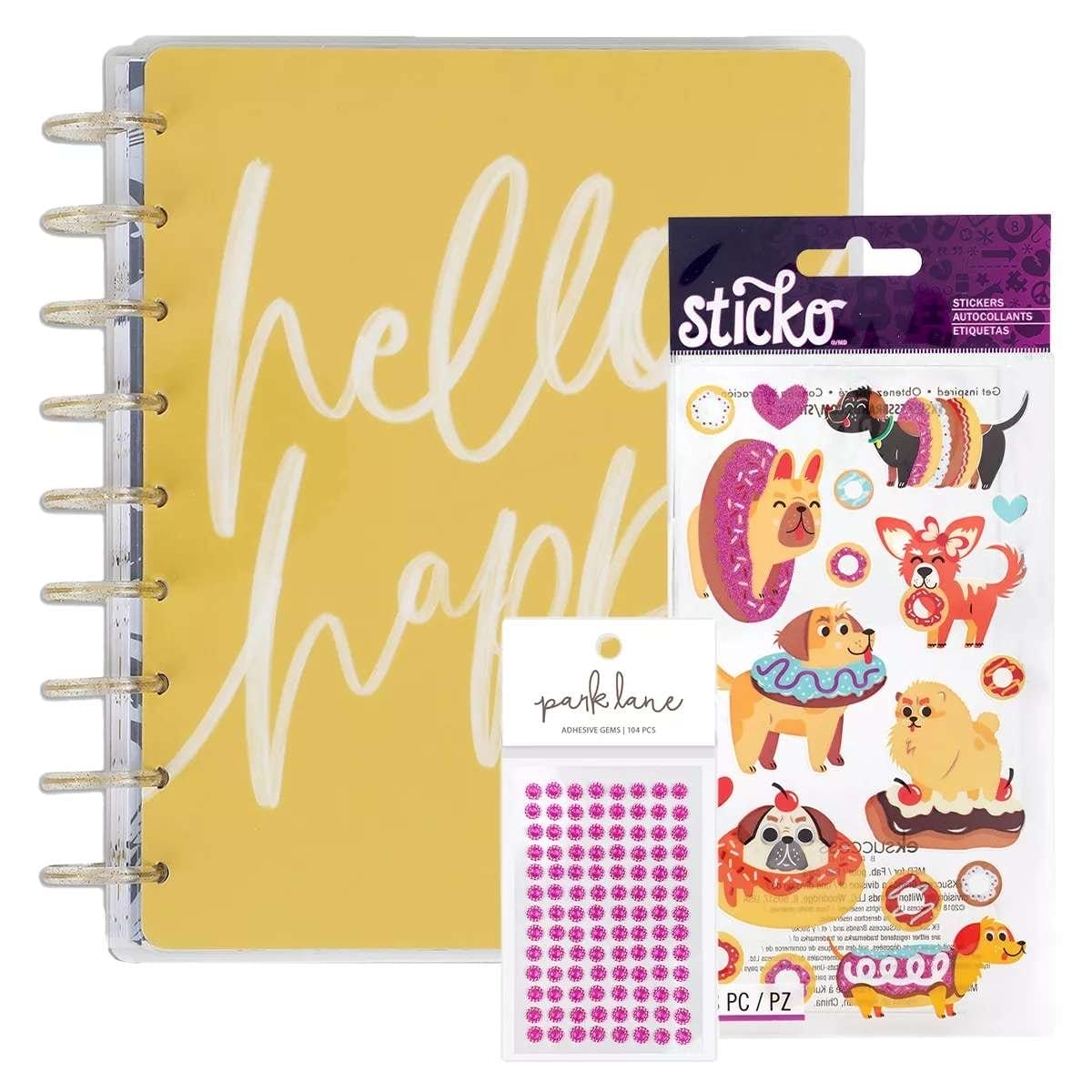 Happy Planner, Papercrafting Embellishments and Stickers.