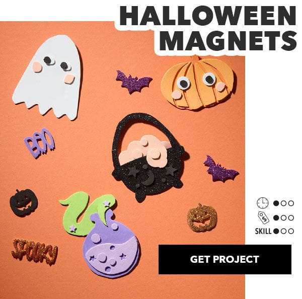 Halloween Magnets. 1 out of 3 for Time, Money and Skill. Get Project!