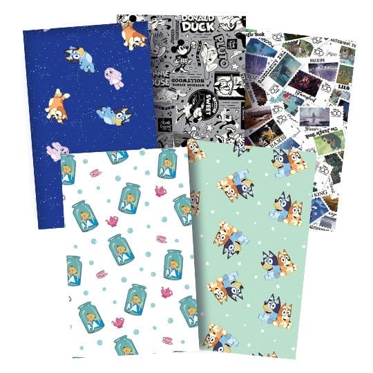 25% off Licensed Character Fabrics and No-Sew Throw Kits.