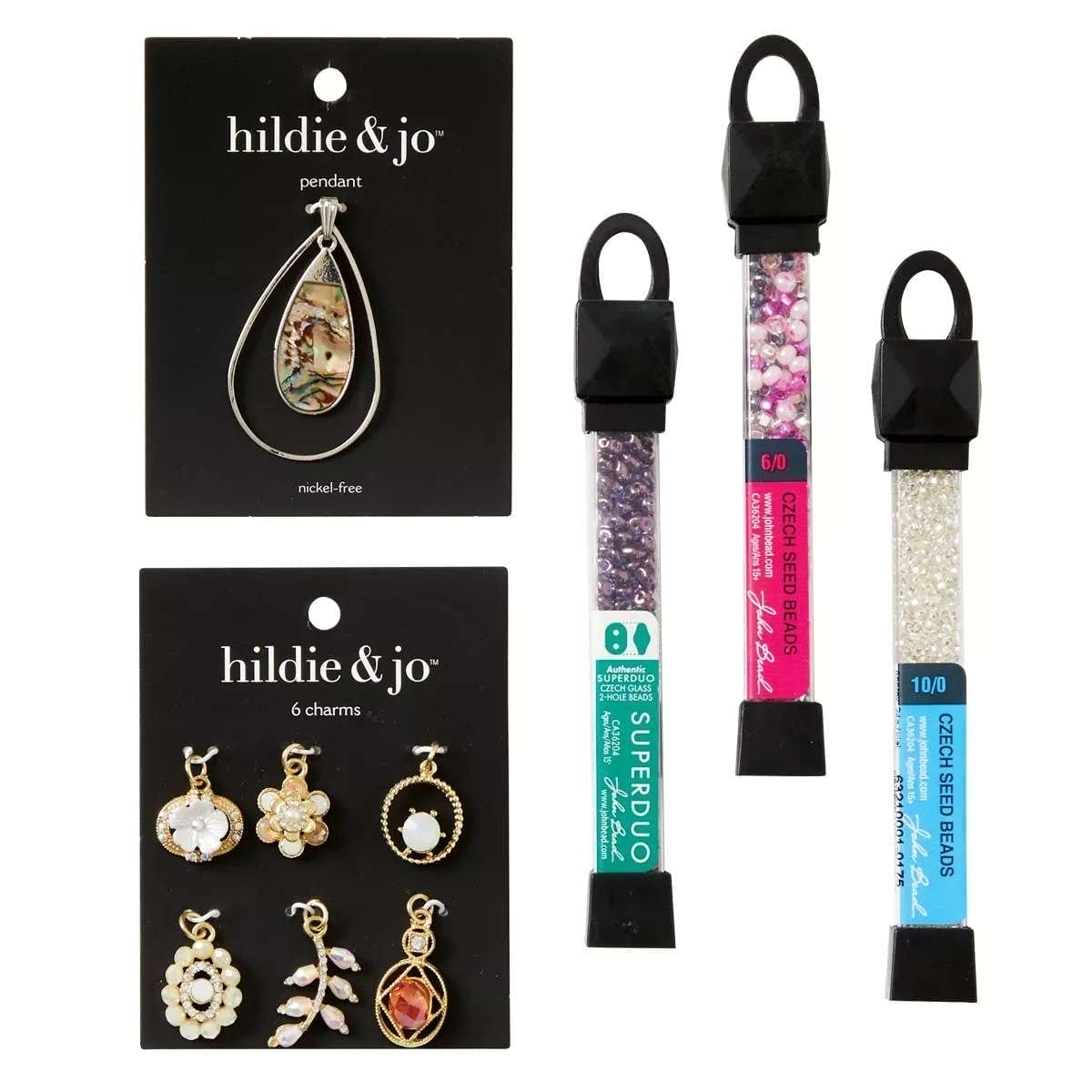 hildie and jo Packaged Beads, Charms and Pendants