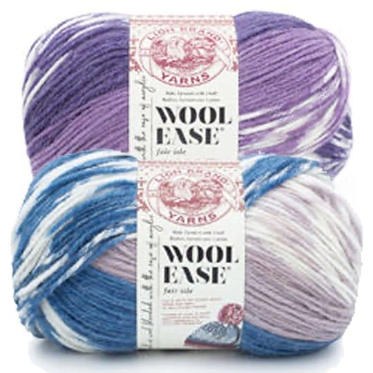 Lion Brand Wool-Ease Fair Isle Yarn.