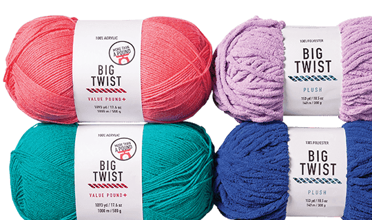 Big Twist Plush and Value Pound Plus Yarn