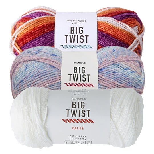 Big Twist Value, Living and Party Yarn.