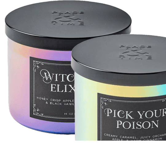 Place and Time 14 oz Fall and Halloween 3-Wick Candles