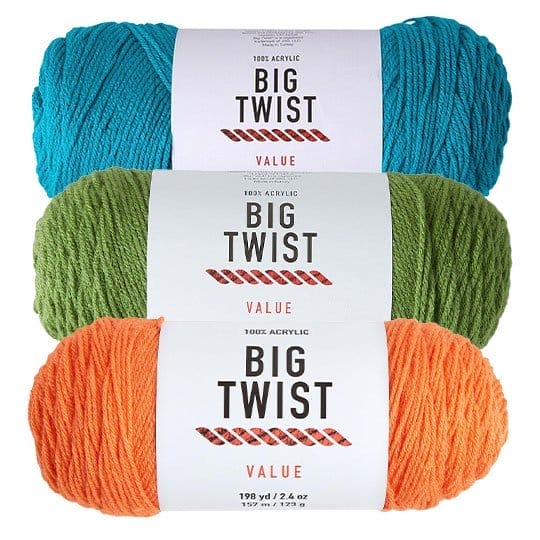 \\$2.99 Big Twist Value Yarn. 