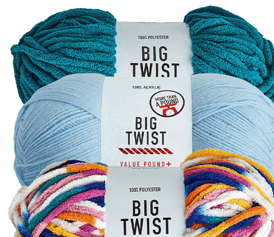 Big Twist Plush and Pound Plus Yarn