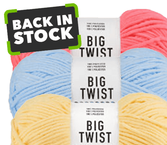 Back in Stock! Big Twist Posh Yarn