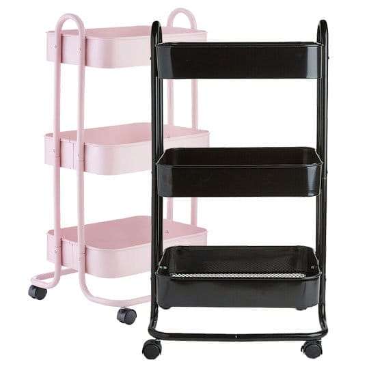 3-Tier Metal Rolling Carts.