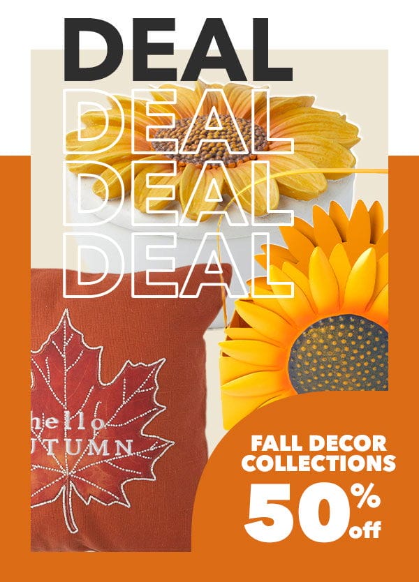 Fall Decor Collections. 50% off.