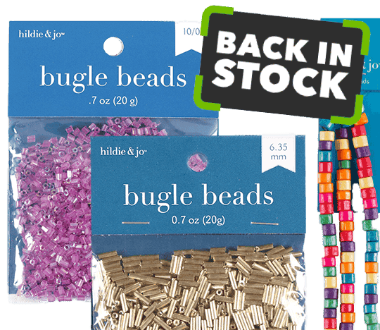 Back in Stock! hildie and jo Strung and Packaged Beads