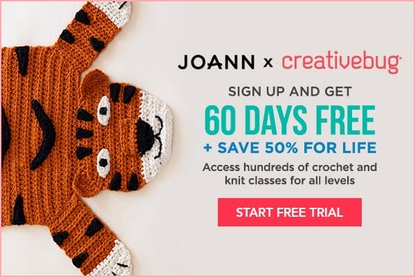 Joann x creativebug. 60 Days Free plus 50% off for life. Start Free Trial.