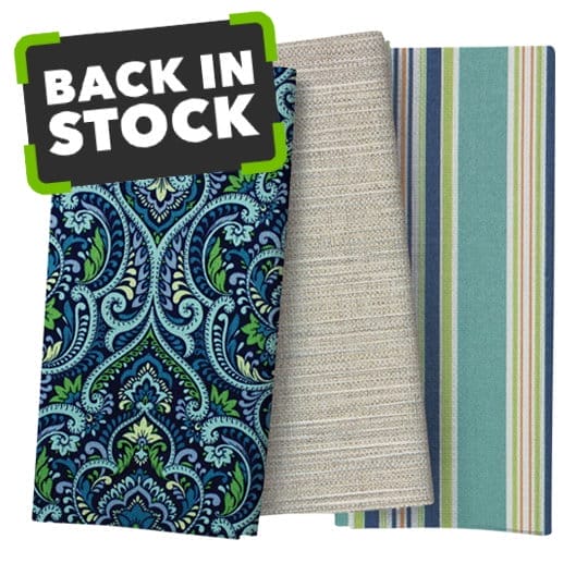 Back in Stock. Outdoor Fabrics