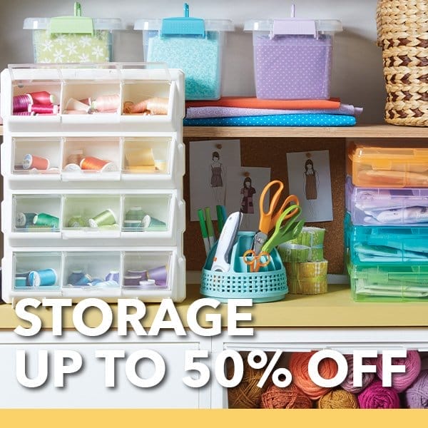 Storage up to 50% off