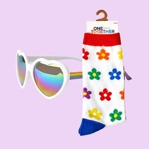 socks and sunglasses