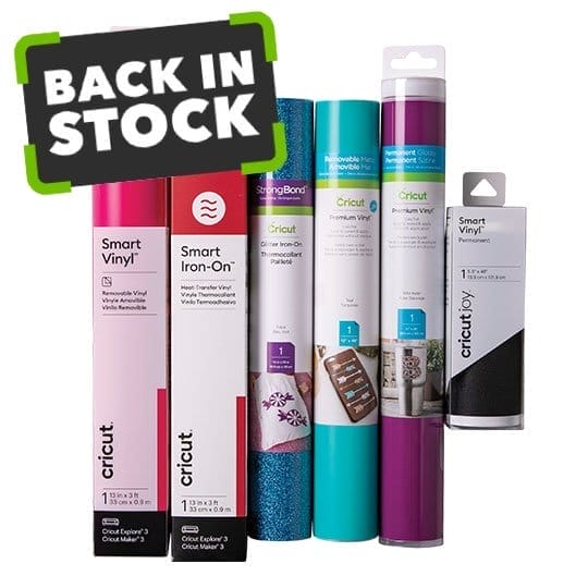 Back in Stock! Cricut Rolls and Smart Materials