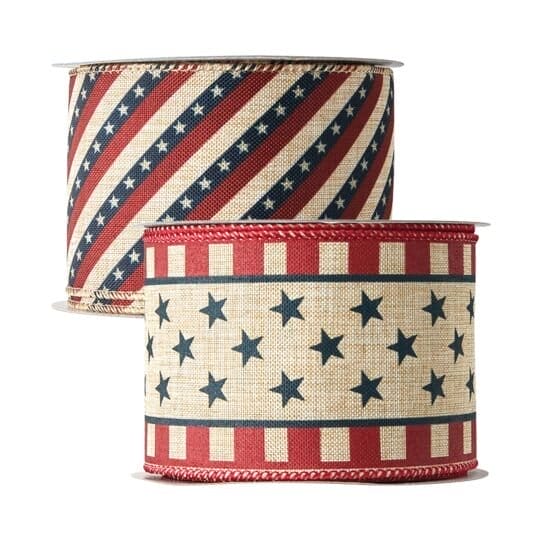 Patriotic Ribbon, Bows & Decorative Mesh