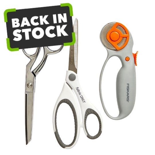 Back in stock! Sewing & Quilting Cutting Tools