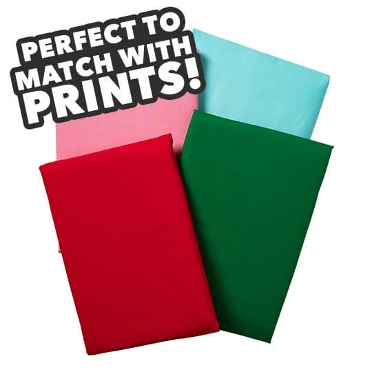 \\$3.99–\\$7.99 yd Cotton Solids. Reg. \\$4.99–\\$14.99 yd. Perfect to match with prints! 