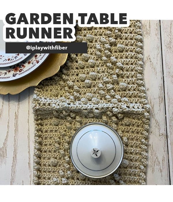 Garden Table Runner. @iplaywithfiber