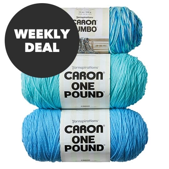 Weekly Deal. Caron One Pound and Jumbo Yarn.