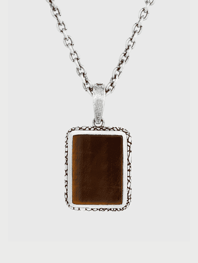 SNAKESKIN PENDANT NECKLACE