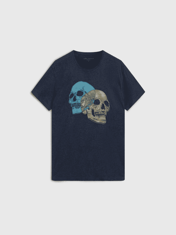 DOUBLE SKULL TEE