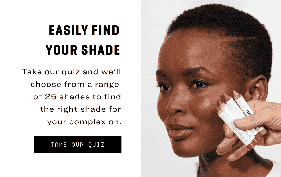 Easily find your shade