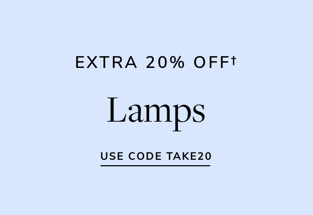 Extra 20% off Lamps