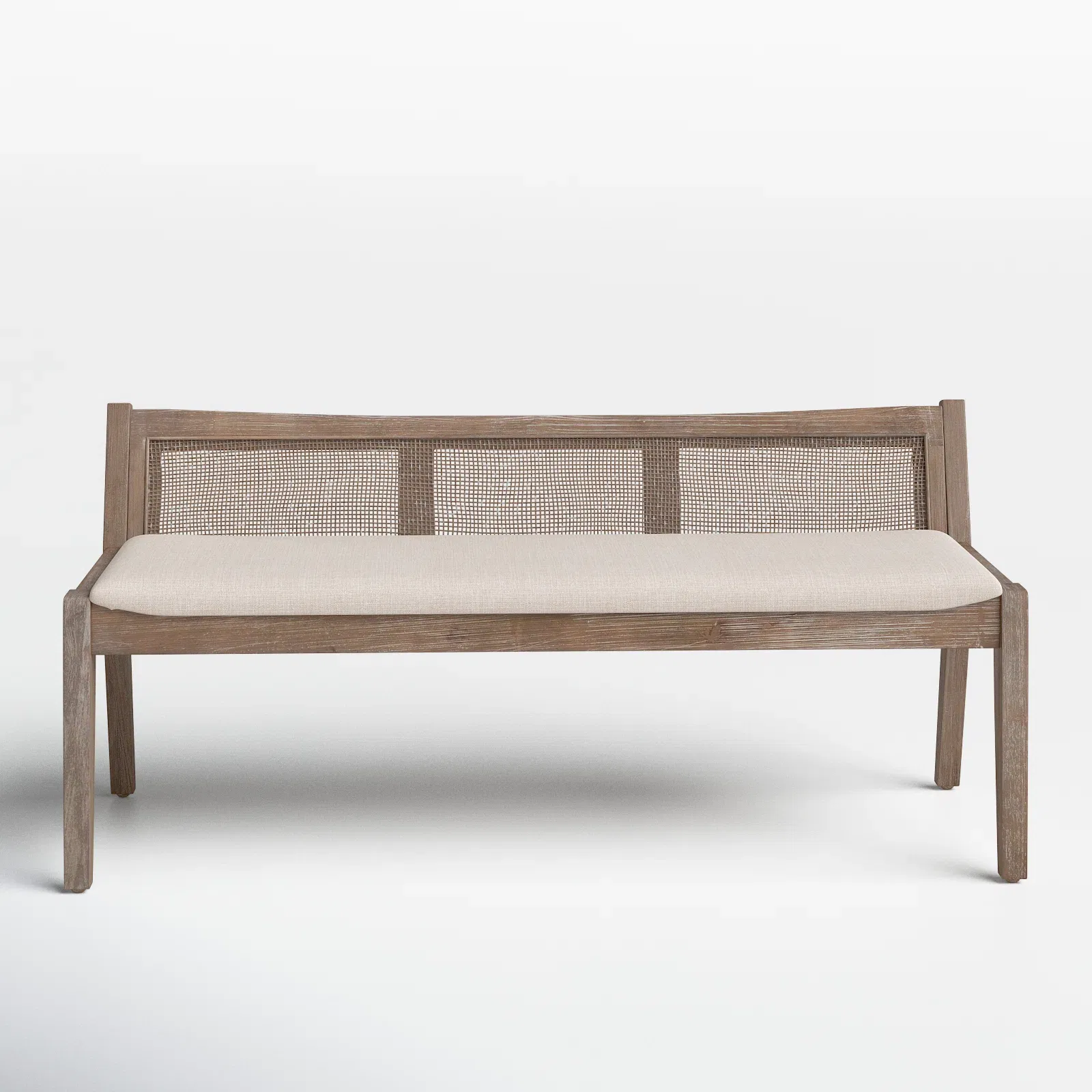 Donner Cane Back Cushioned Bench