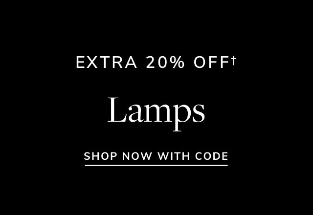 Extra 20% off Lamps