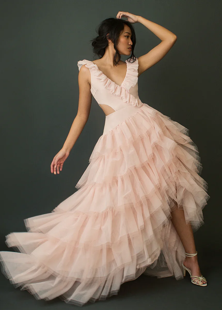 Image of Adrienne Impact Dress in Blush