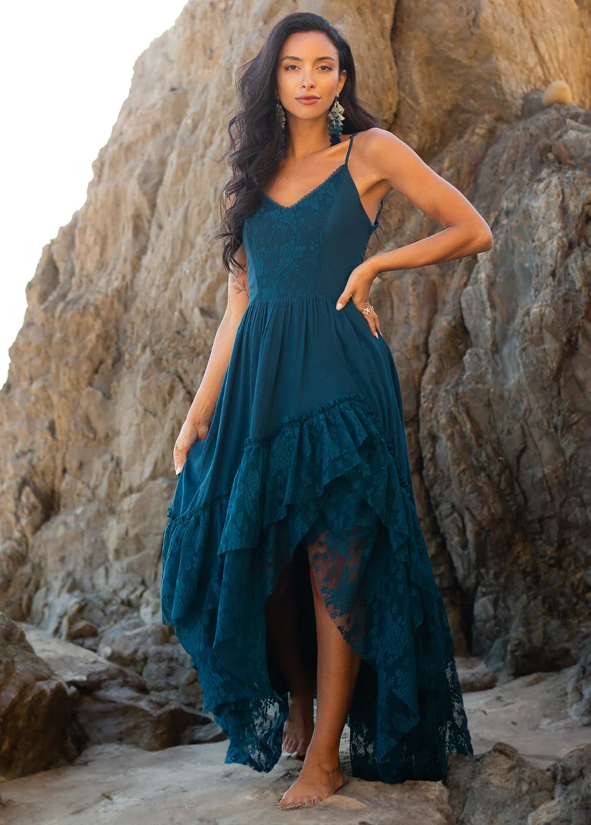 Image of Christelle Dress in Deep Ocean