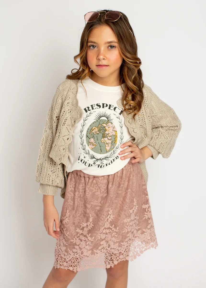 Image of Respect Your Mother Tee in Gardenia
