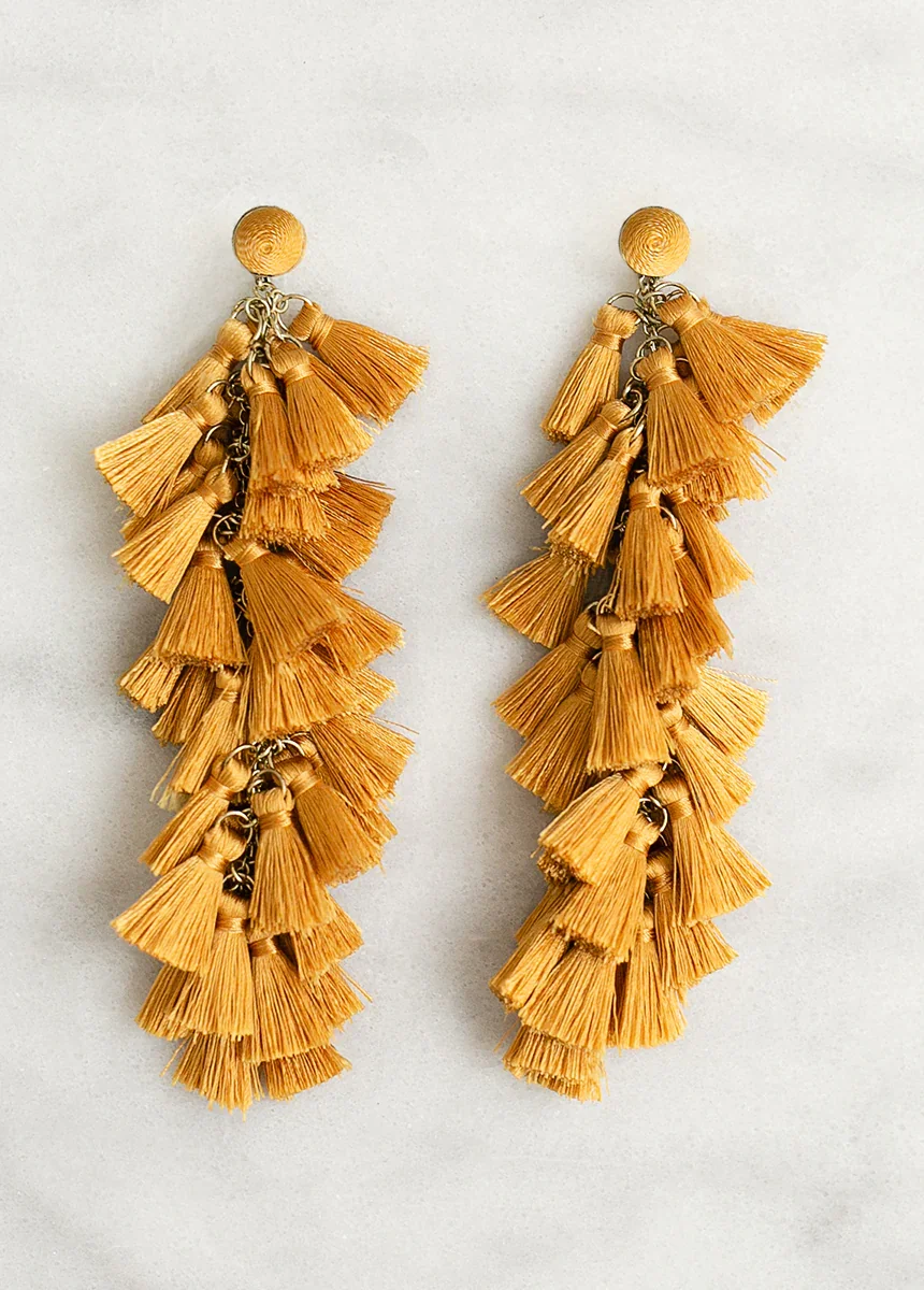 Image of Barcelona Earrings in Ochre