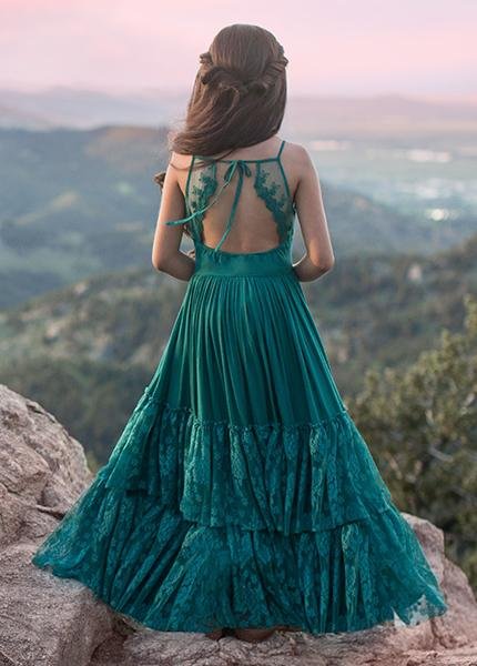 Image of Catrin Dress in Teal